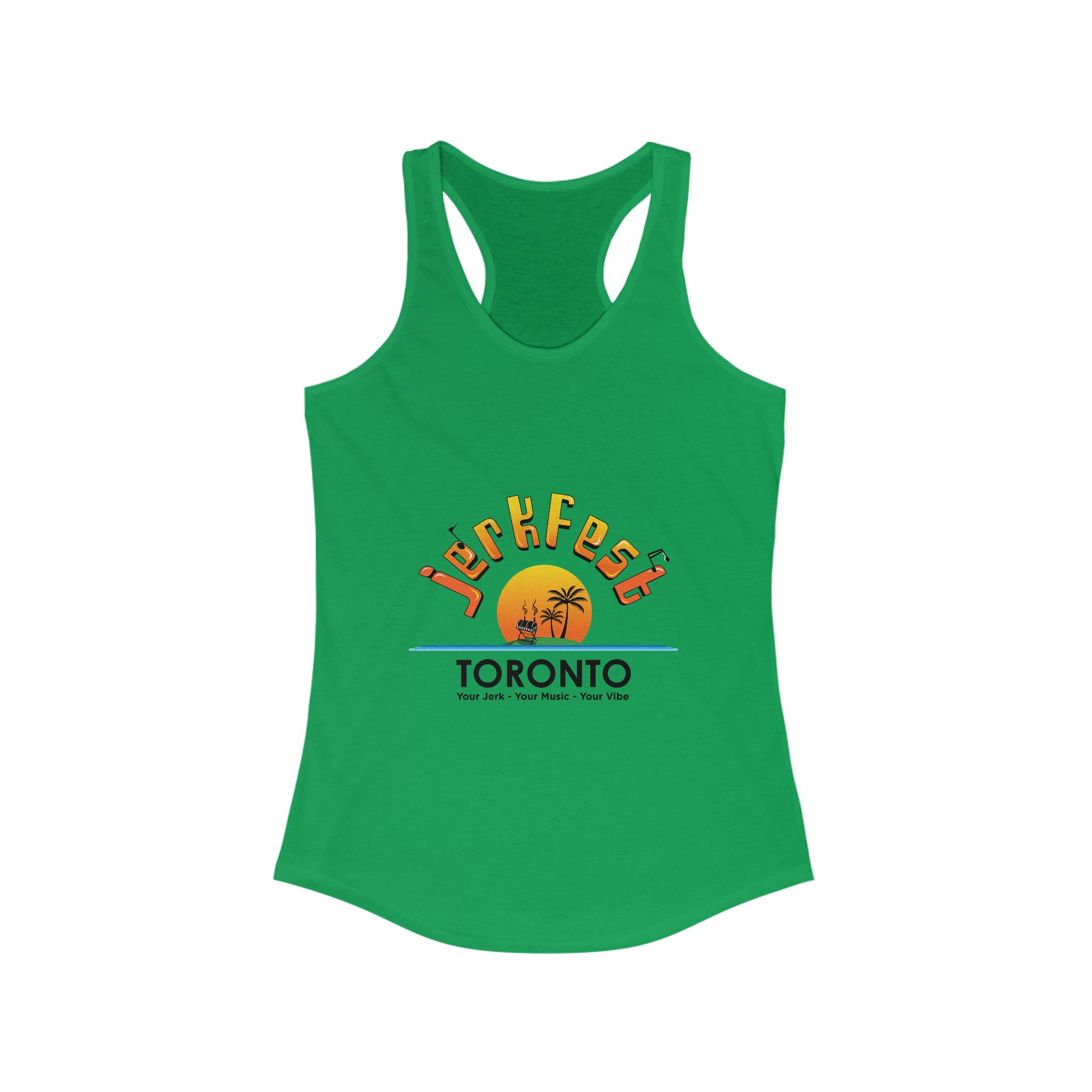 Tropical Graphic Tank Top - Women's Ideal Racerback, Summer Apparel, Vacation Wear, Beach Days, Gift for Her - Image 5