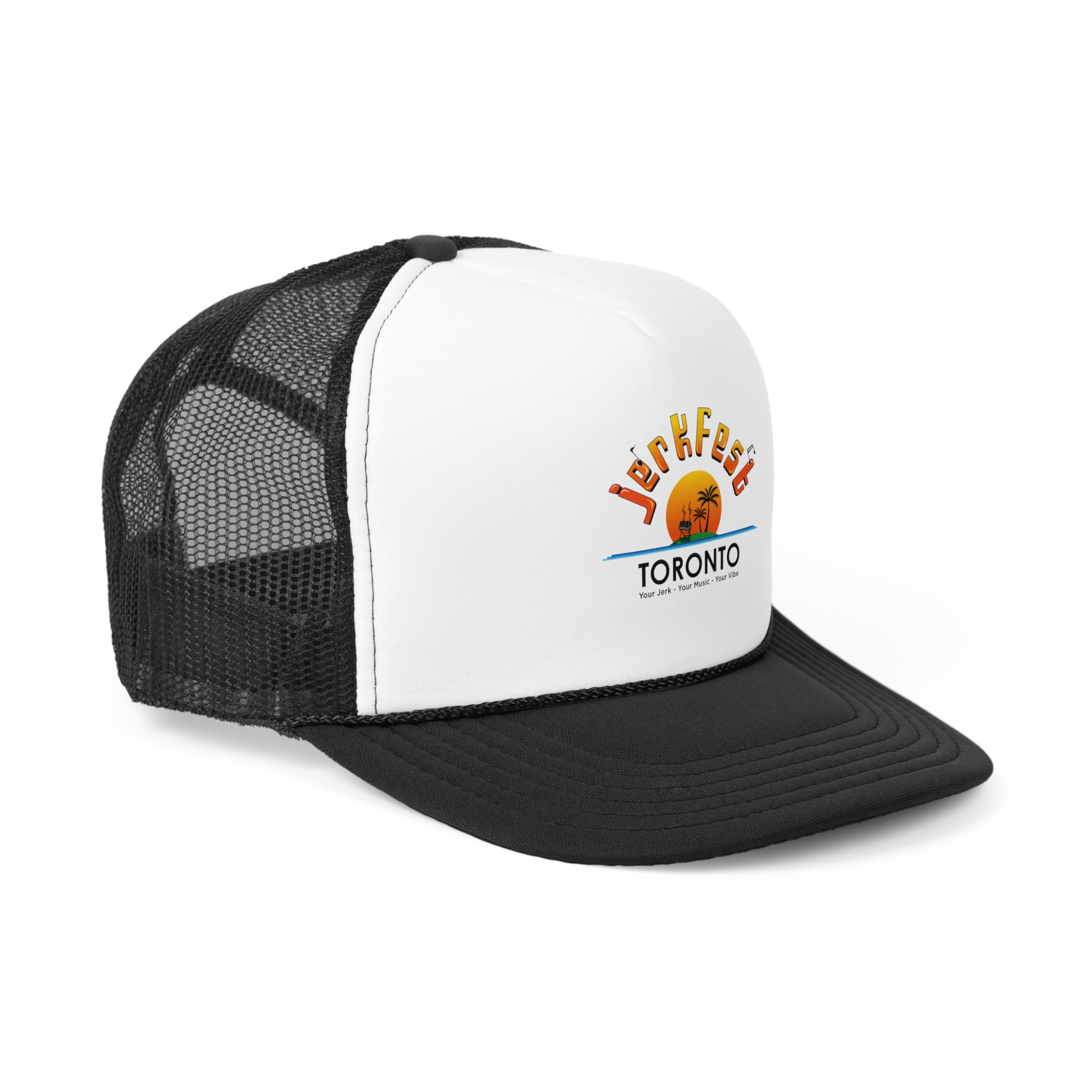 JerkFest Trucker Cap - Summer Vibes, Festival Gear, Outdoor Events, Gift for Him, Casual Headwear - Image 2