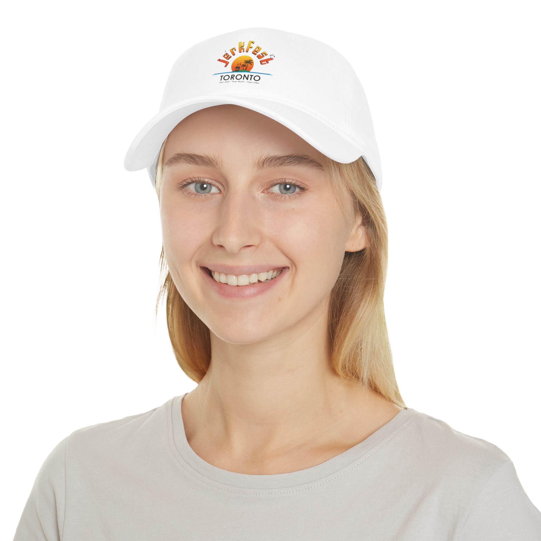 JerkFest White Low Profile Baseball Cap, Summer Hat, Festival Gear, Casual Wear, Outdoor Activities, Unique Gift - Image 4