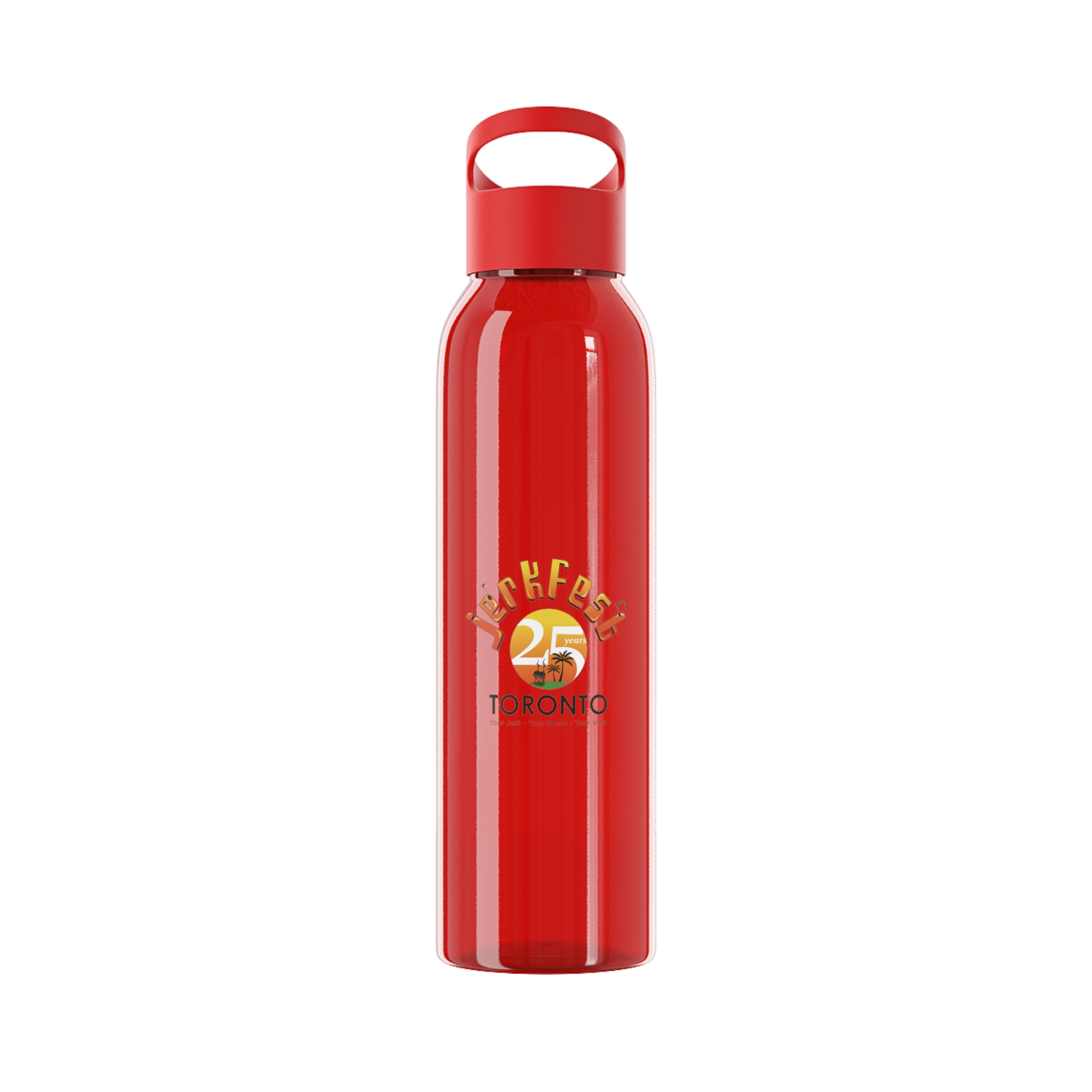 25th Anniversary JerkFest Toronto Water Bottle – Retro Sunset Logo Stainless Bottle - Image 4