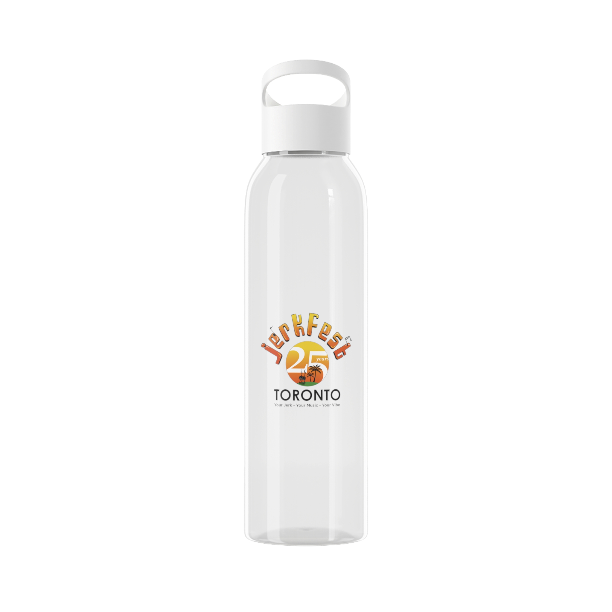 25th Anniversary JerkFest Toronto Water Bottle – Retro Sunset Logo Stainless Bottle - Image 6