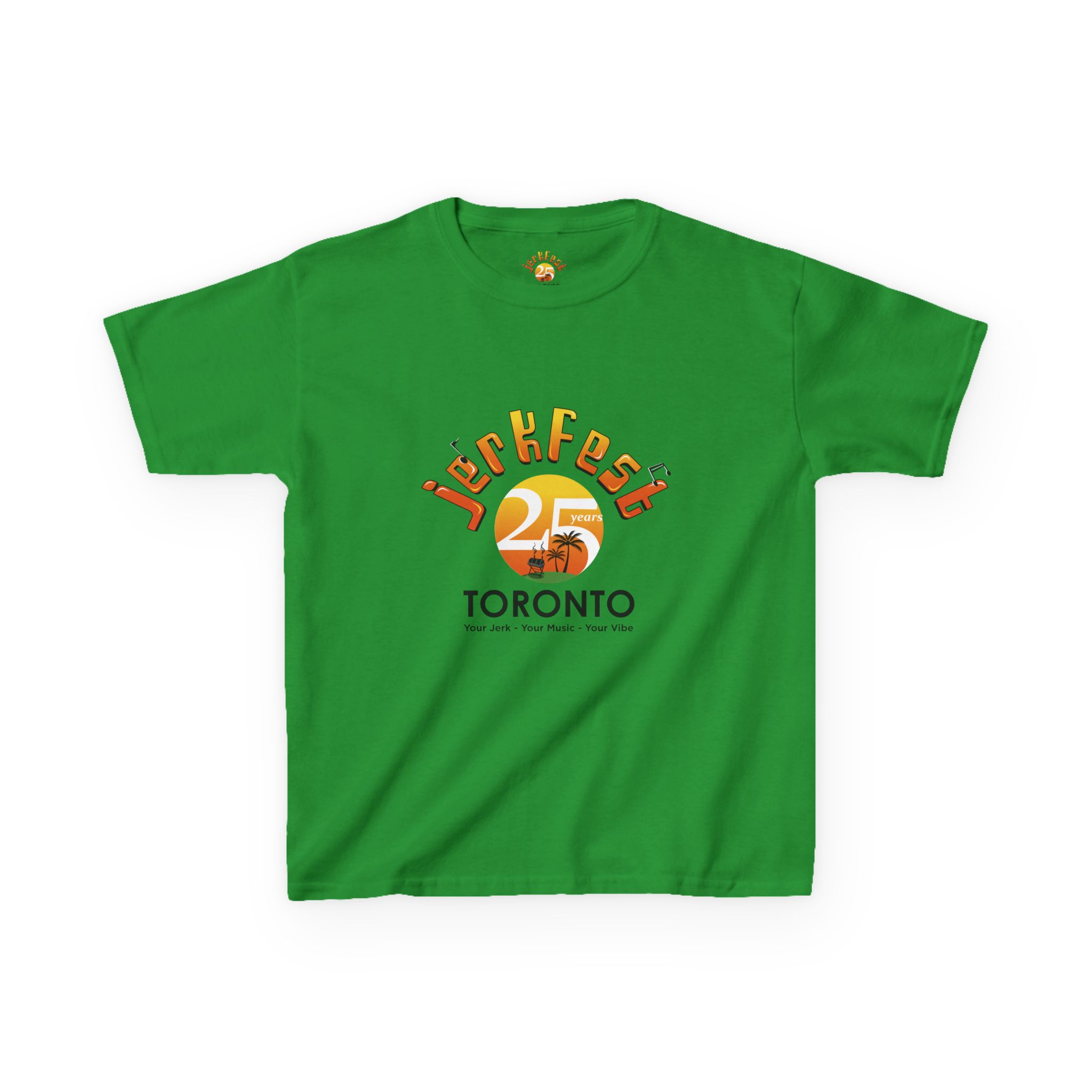 25th Aniverssary JerkFest Kids T‑Shirt — Retro Festival Logo Tee - Image 2